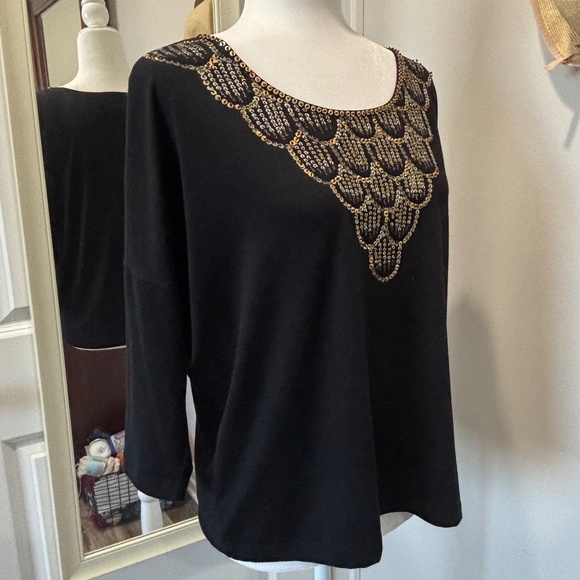 Ruby Rd Embellished Tee - NWOT! - Picture 4 of 9